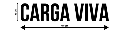 ADESIVO PARA TRAILER / CAMINHÃO - CARGA VIVA
