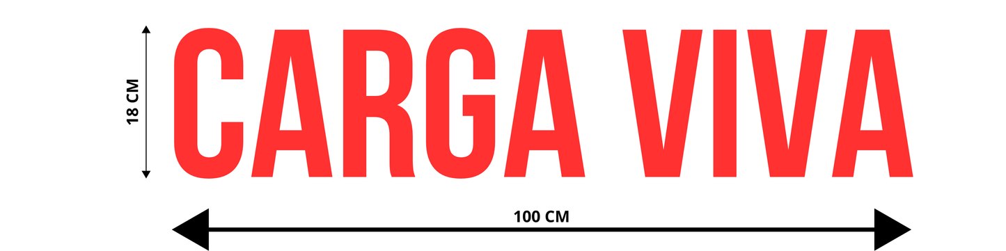 ADESIVO PARA TRAILER / CAMINHÃO - CARGA VIVA