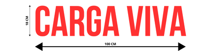 ADESIVO PARA TRAILER / CAMINHÃO - CARGA VIVA