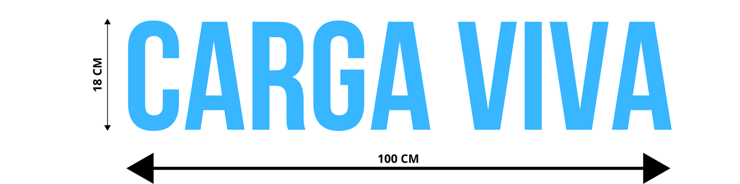 ADESIVO PARA TRAILER / CAMINHÃO - CARGA VIVA