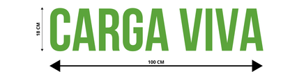 ADESIVO PARA TRAILER / CAMINHÃO - CARGA VIVA