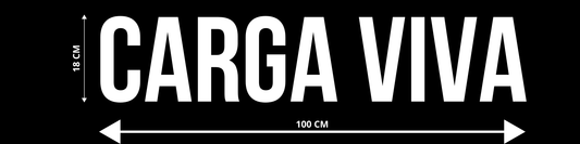 ADESIVO PARA TRAILER / CAMINHÃO - CARGA VIVA