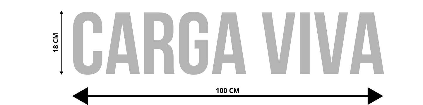 ADESIVO PARA TRAILER / CAMINHÃO - CARGA VIVA