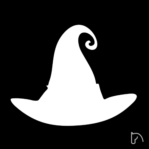 MOLDE HALLOWEEN CHAPÉU BRUXA