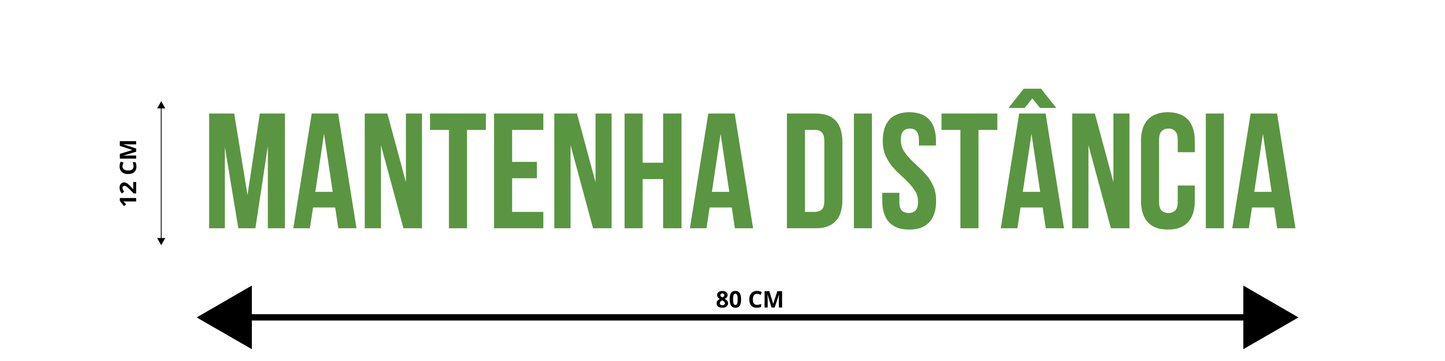 ADESIVO PARA TRAILER / CAMINHÃO - MANTENHA DISTÂNCIA