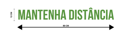 ADESIVO PARA TRAILER / CAMINHÃO - MANTENHA DISTÂNCIA