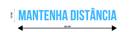 ADESIVO PARA TRAILER / CAMINHÃO - MANTENHA DISTÂNCIA