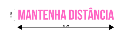ADESIVO PARA TRAILER / CAMINHÃO - MANTENHA DISTÂNCIA
