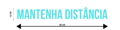 ADESIVO PARA TRAILER / CAMINHÃO - MANTENHA DISTÂNCIA