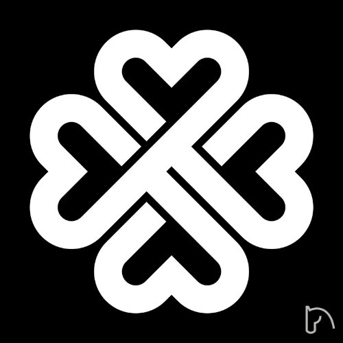 MOLDE TREVO ABSTRATO